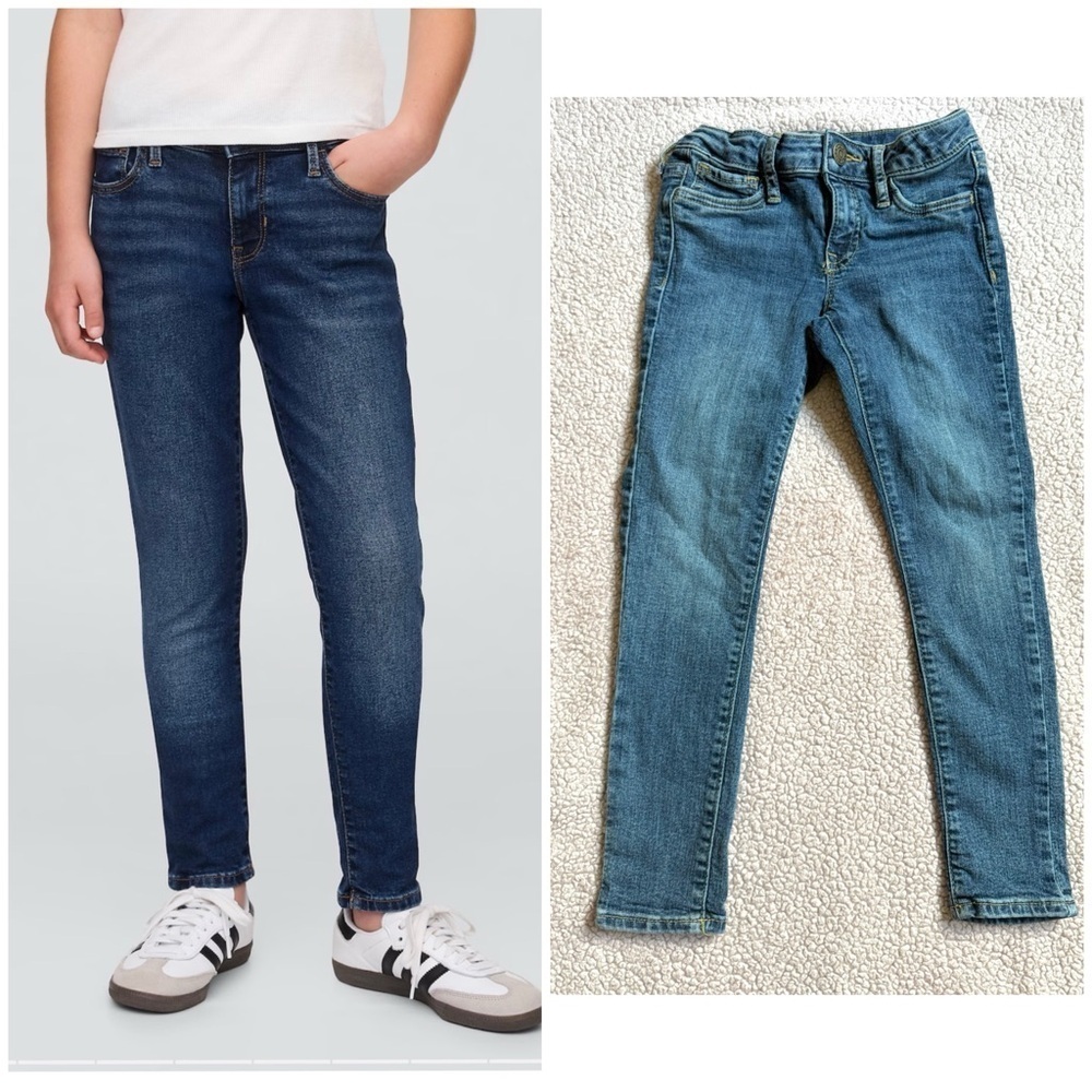 GAP Kids Denim Jeans | Size 6 | Stretch Super Skinny | Adjustable Waist